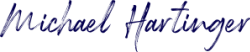 Unterschrift von Michael Hartinger